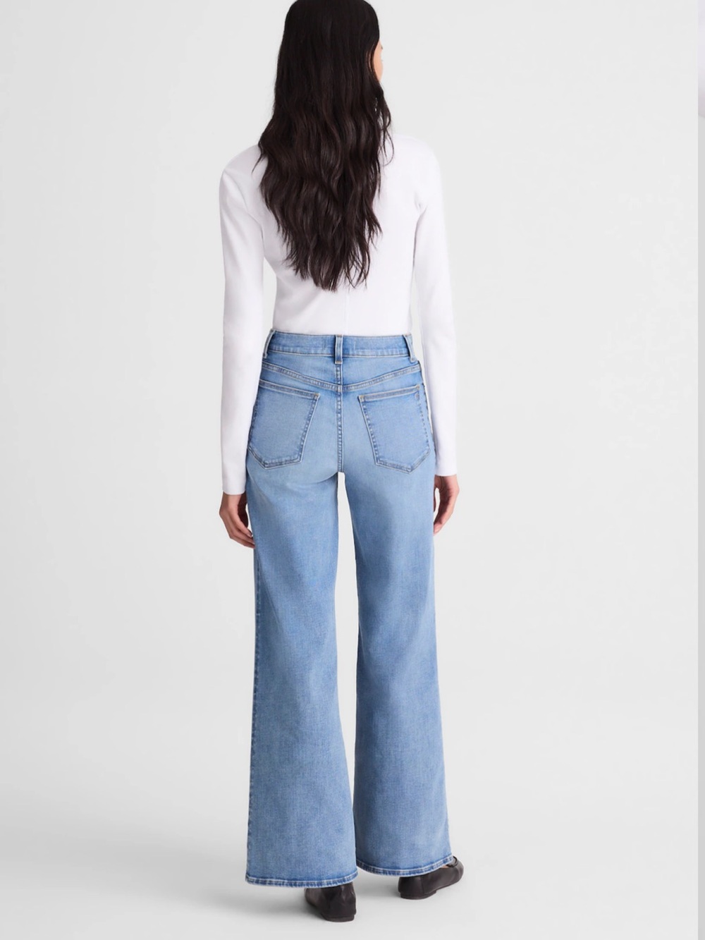 Madewell The Wide-Leg Jean in Super Stretch Denim NWOT Size 28 - Picture 4 of 13